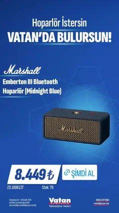 01.12.2025 tarihinden itibaren geçerli olan Vatan Bilgisayar kataloğu önizlemesi | Sayfa: 7 | Ürünler: Hoparlör