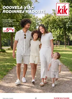 Kik leták platný od 27.04.2026