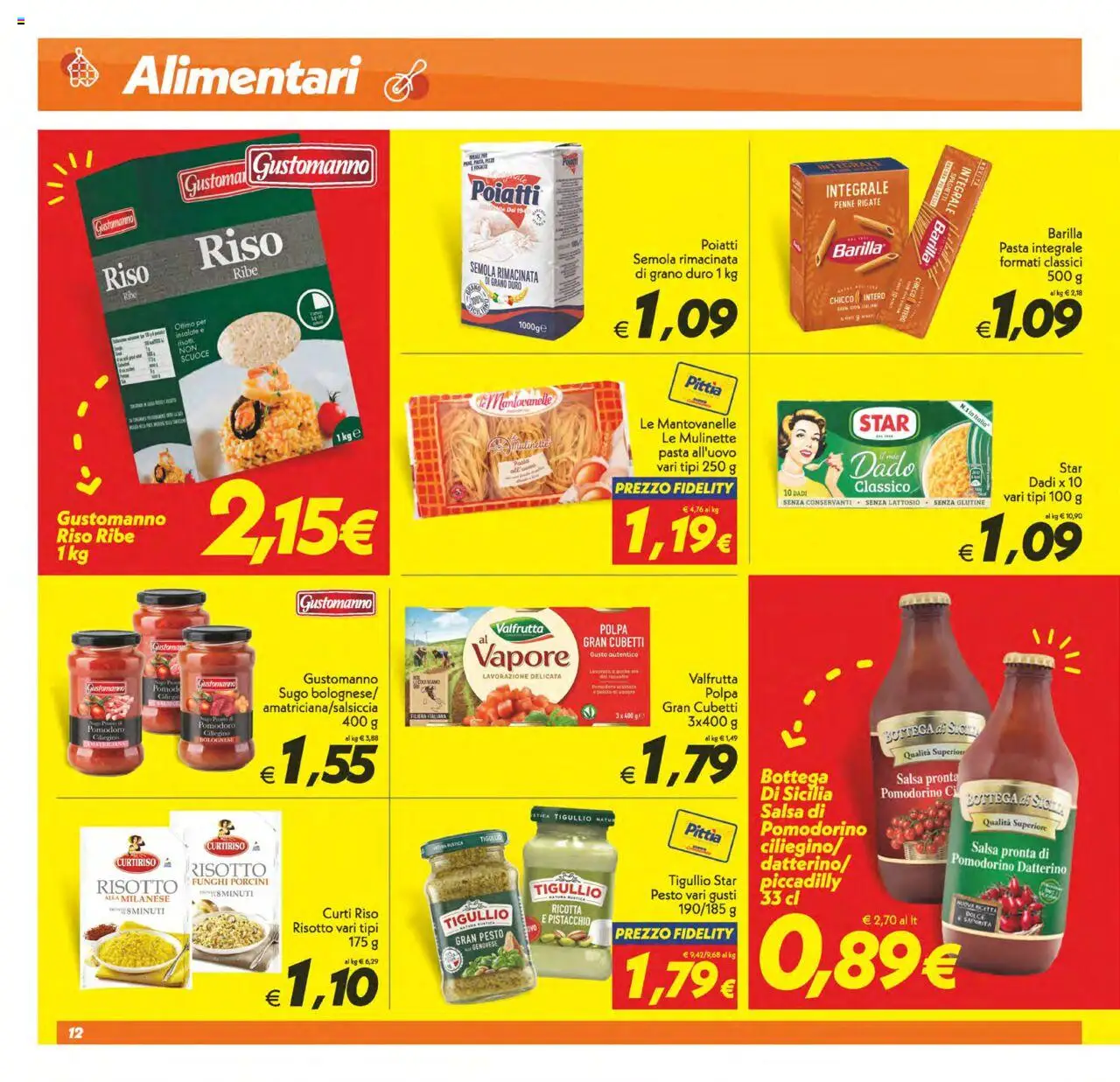 Volantino SuperConveniente del 14.10.2025 | Pagina: 12 | Prodotti: Riso, Tè, Ricotta, Sugo