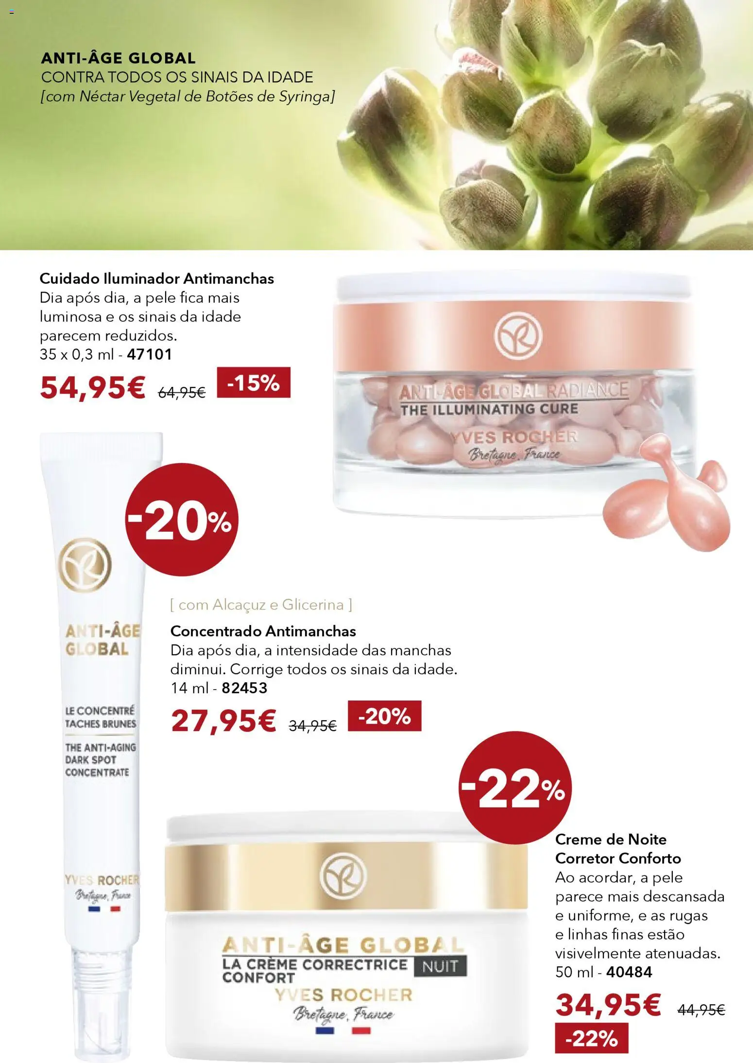 Yves Rocher catálogo 1 │ válido de 31.12.2025 | Página: 22 | Produtos: Iluminador, Corretor, Creme
