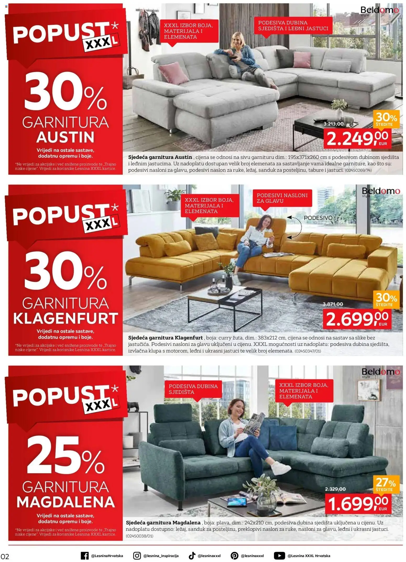 Lesnina katalog | vrijedi od 23.02.2026 | Stranica: 2 | Proizvodi: Tabure, Ukrasni jastuci, Curry