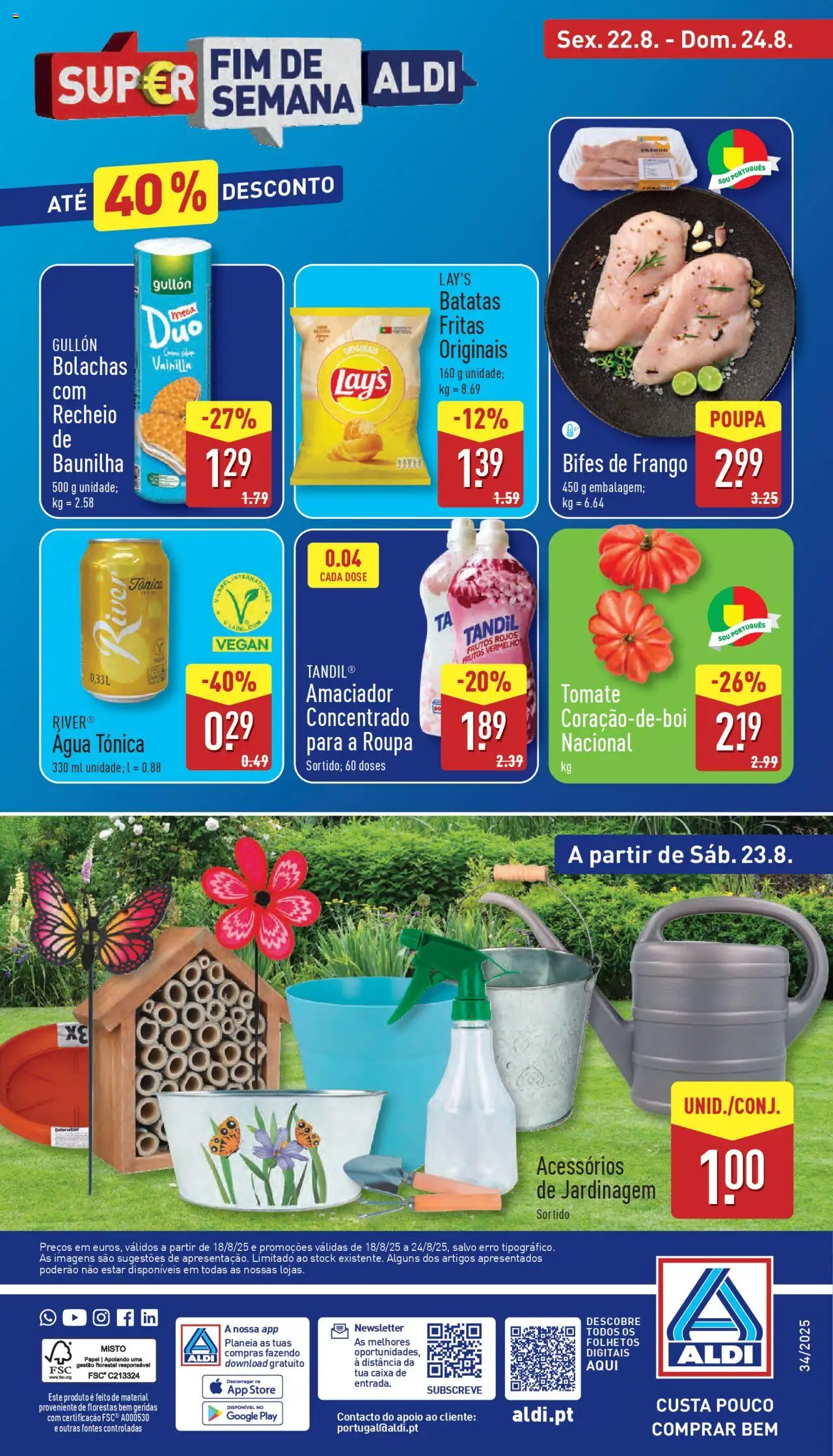 Aldi folheto │ válido de 18.08.2025 | Página: 36 | Produtos: Agua, Frango, Caixa, Tomate