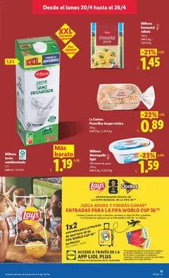 Vista previa Milbona Leche semidesnatada, 1,5 l semidesnatada milk válido desde el 20.04.2026 | Página: 19
