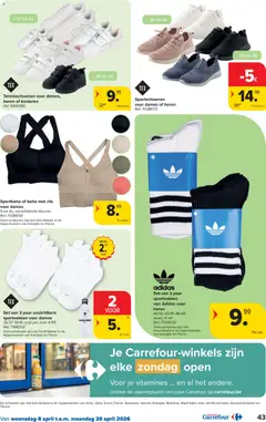 Carrefour folder week 15 - Voorbeeld van een folder van Carrefour, geldig van 08.04.2026 | Pagina: 43 | Producten: Schoenen