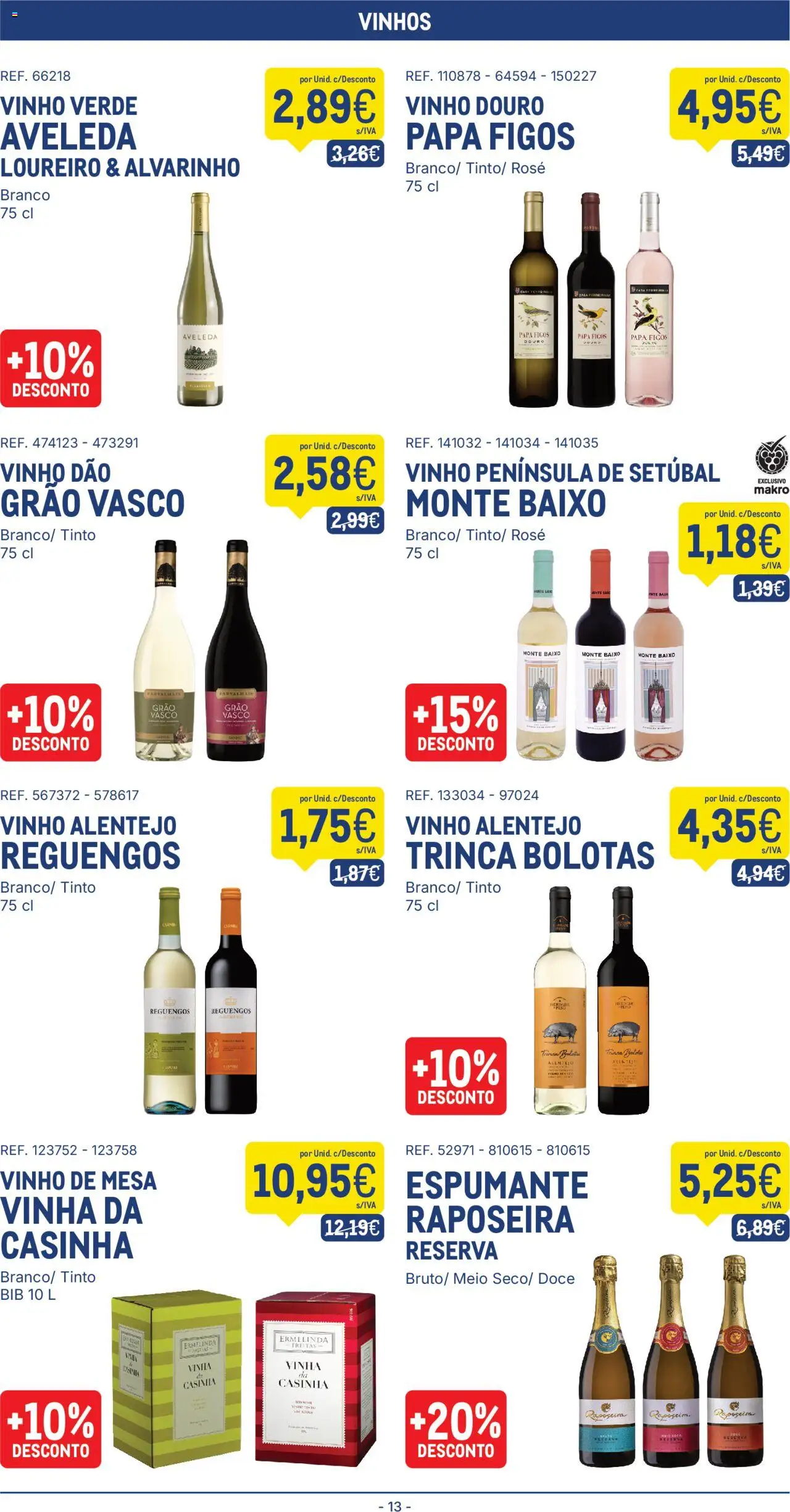Makro folheto │ válido de 07.10.2025 | Página: 13 | Produtos: Espumante, Mesa, Vinho