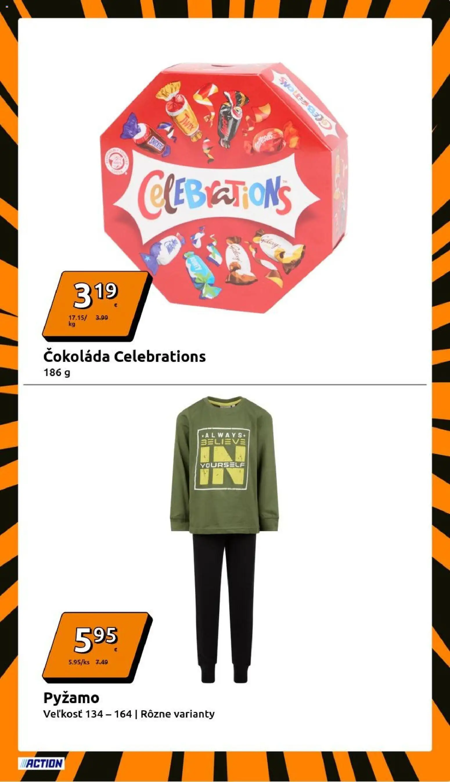 Nové Action akcie – leták je platný od 26.11.2025 | Strana: 23 | Produkty: Čokoláda, Pyžamo