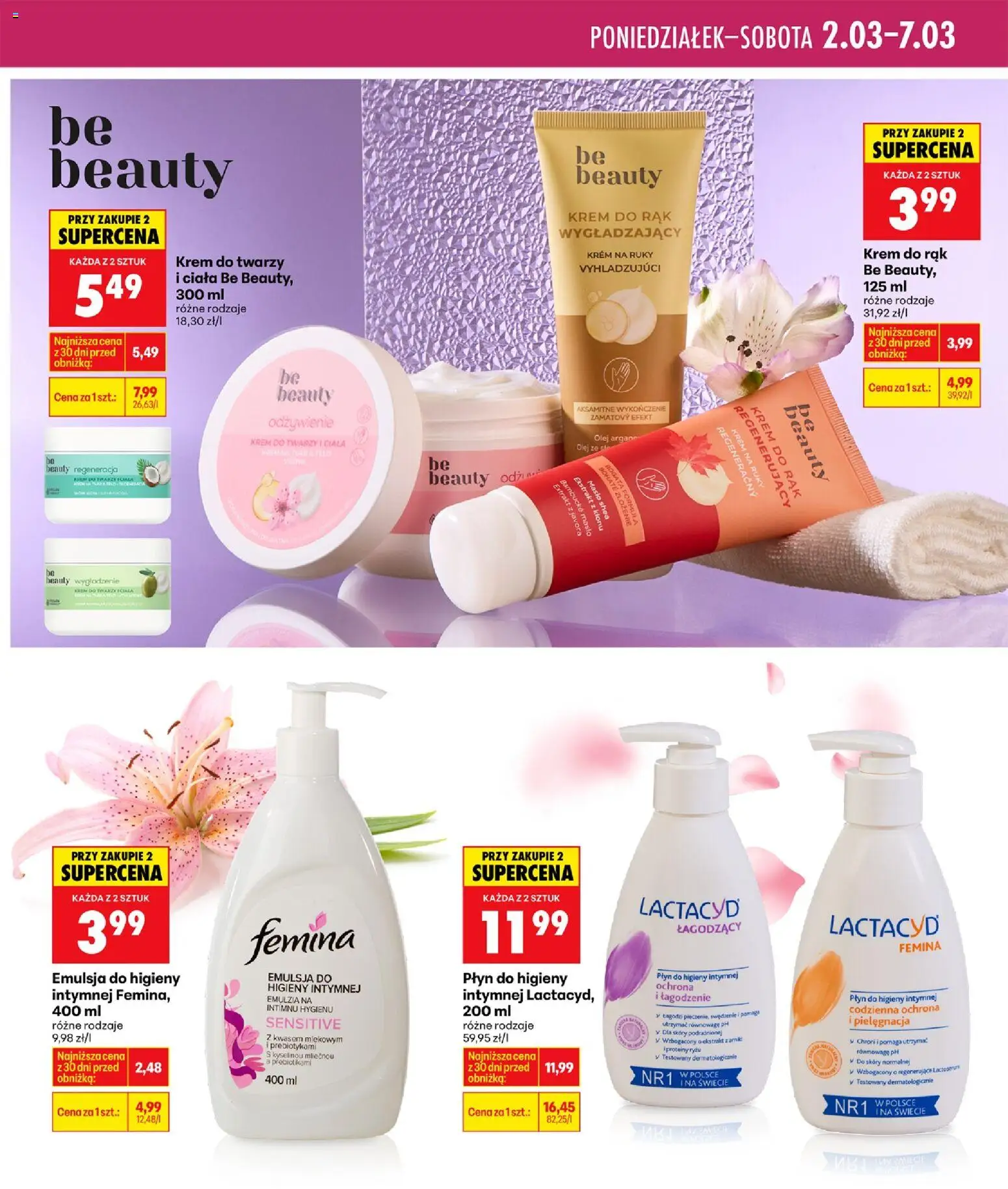Biedronka gazetka - Twoje piękne strony od 26.02.2026 | Strona: 31 | Produkty: Olej, Be beauty, Krem do rąk, Krem do twarzy