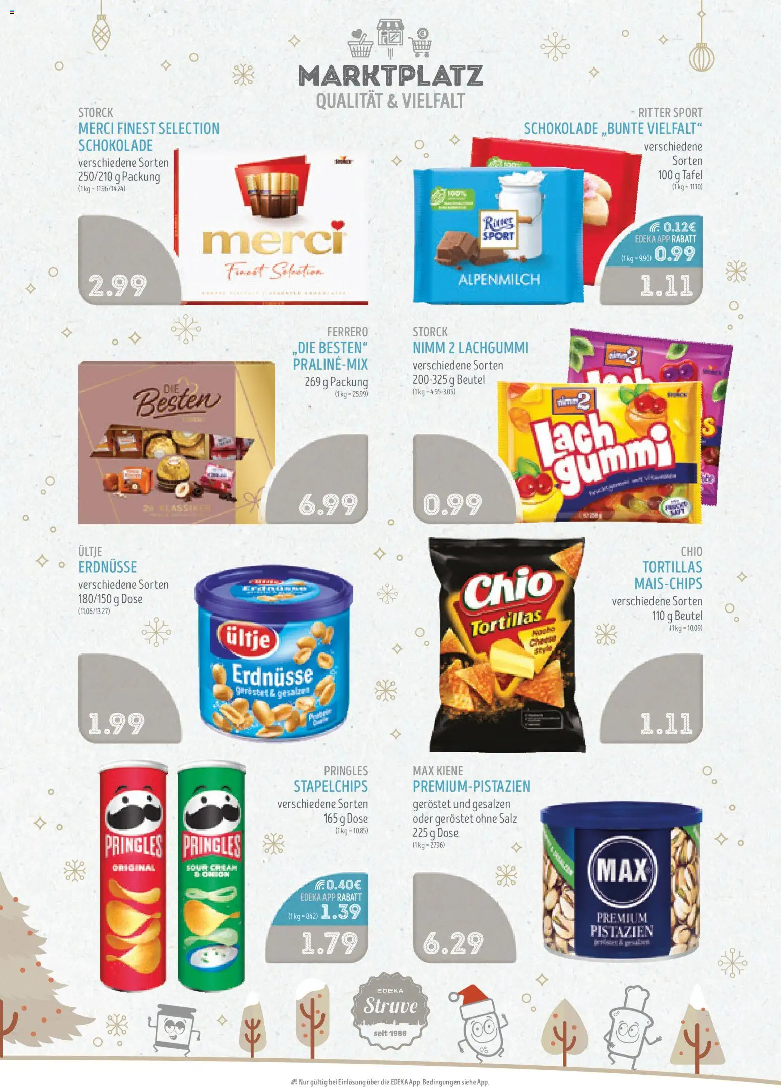 Edeka Struve Prospekt 	 – gültig ab 15.12.2025 | Seite: 11 | Produkte: Merci, Pistazien, Salz, Pringles