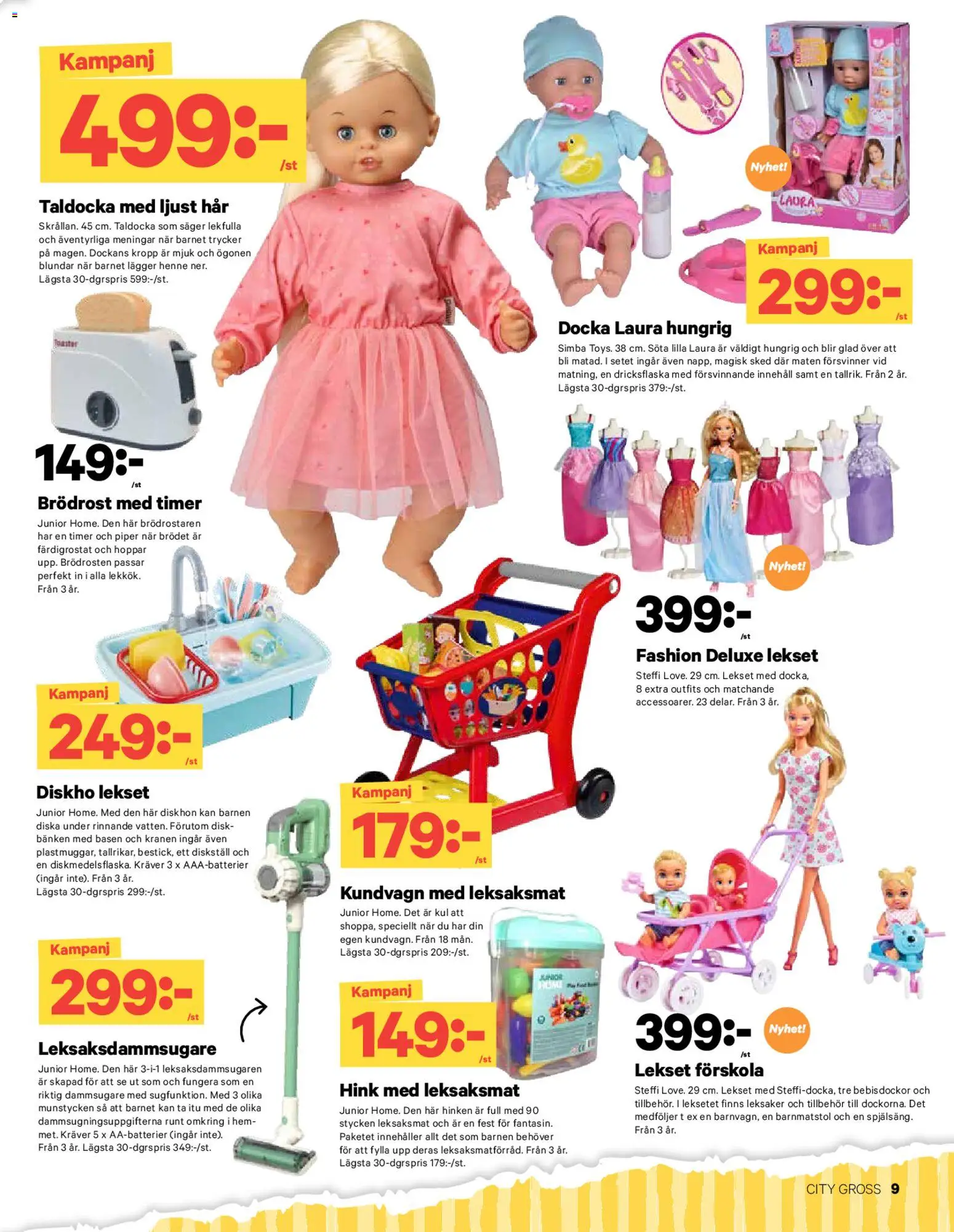 City Gross reklamblad aktuell från 15.12.2025 | Sida: 21 | Produkter: Dammsugare, Brödrost, Diskställ, Hink