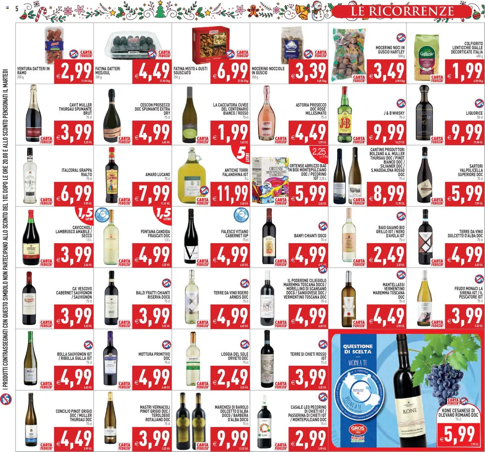 Volantino PIM Supermercati del 27.11.2025 | Pagina: 5 | Prodotti: Tè, Pecorino, Grappa, Amaro