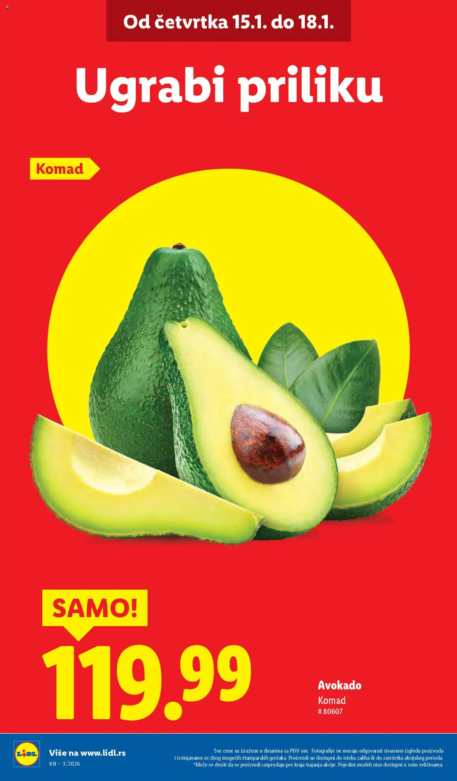 Lidl katalog - važi od 15.01.2026 | Strana: 2 | Proizvode: Avokado