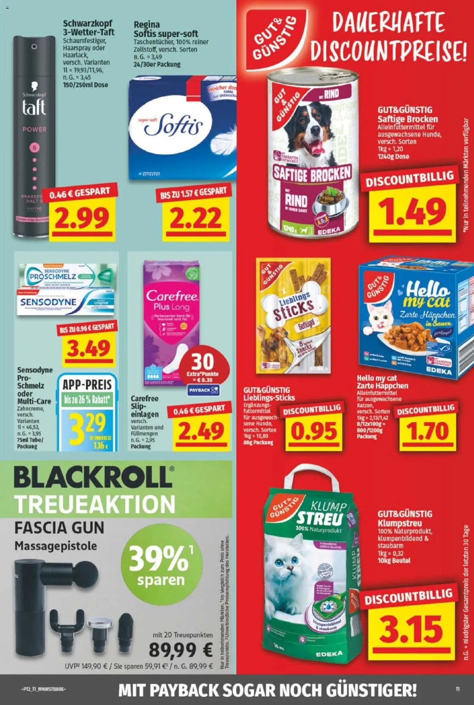 NP Discount Prospekt – gültig ab 16.03.2026 | Seite: 11 | Produkte: Haarspray, Massagepistole, Slip