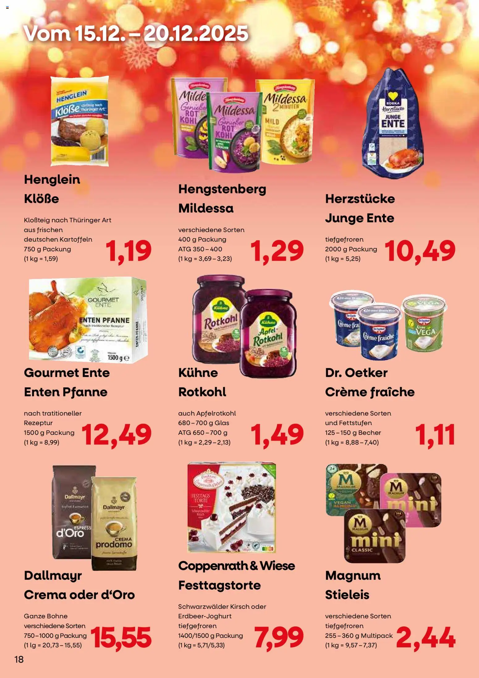 KONSUM Leipzig Kunden-journal – gültig ab 08.12.2025 | Seite: 18 | Produkte: LG, Rotkohl, Kartoffeln, Dallmayr