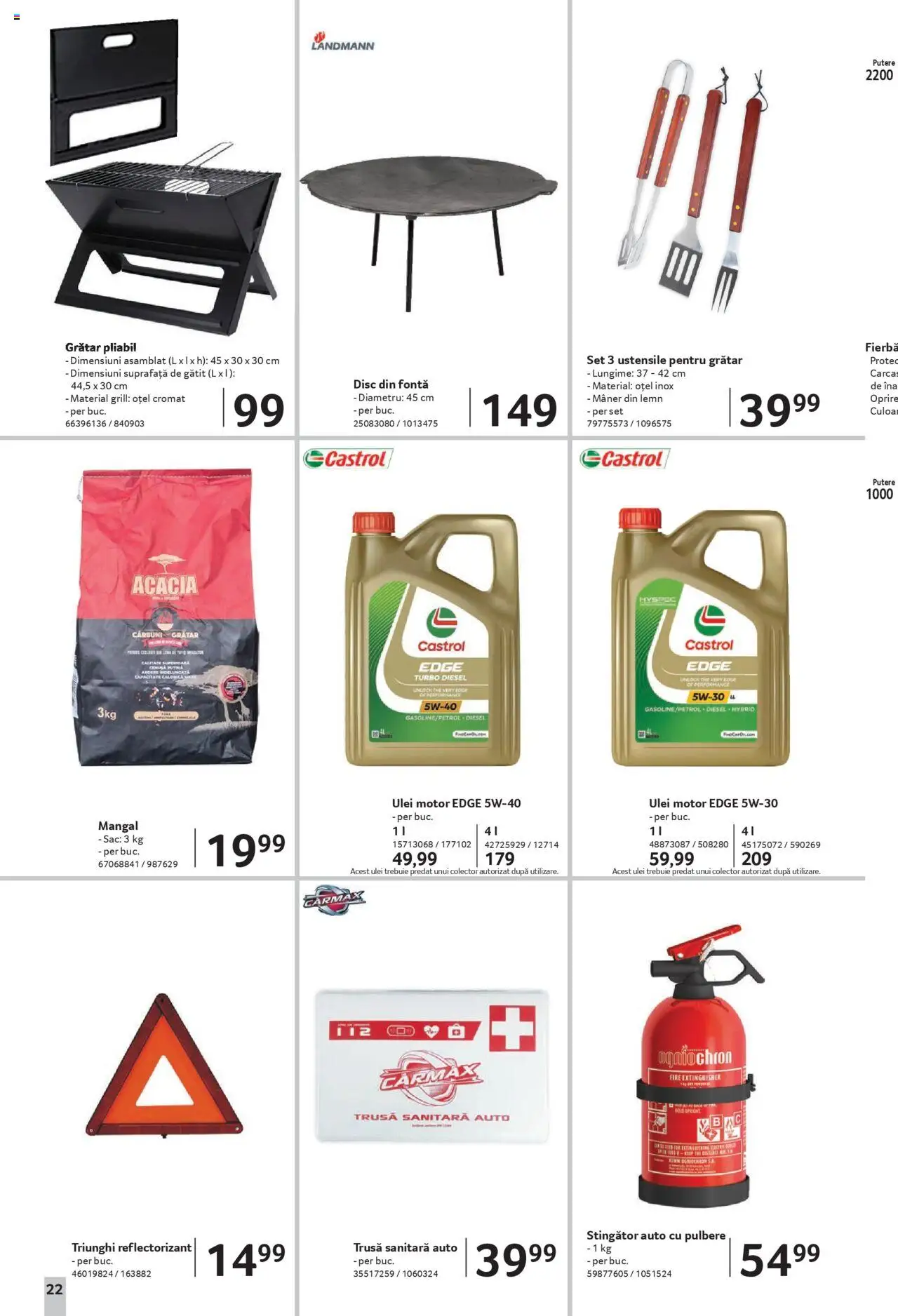 Catalog Selgros - Magazine Mici – valabil de la 22.08.2025 | Pagină: 22 | Produse: Disc, Grill, Grătar, Ulei