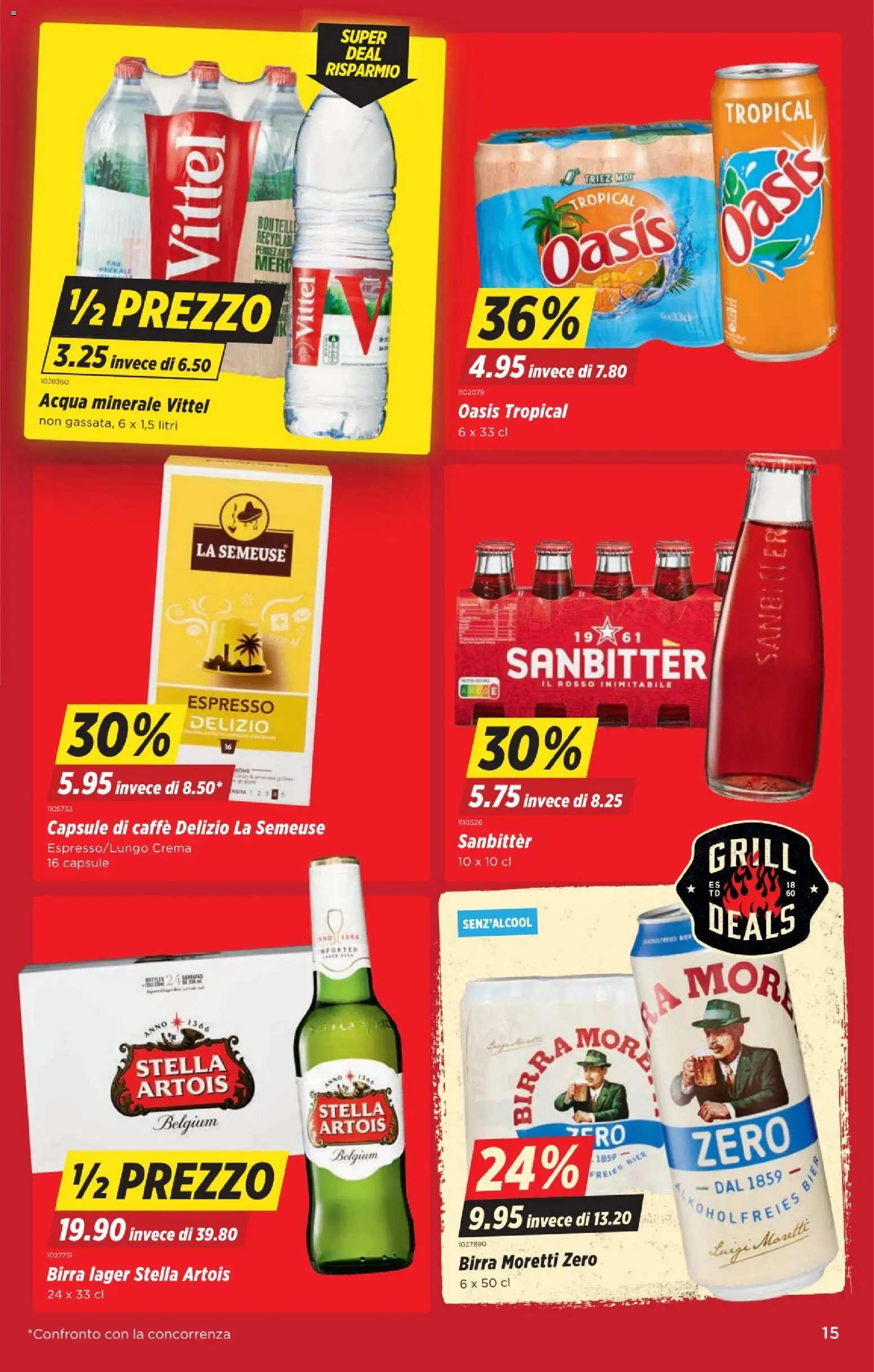 Denner aktionen IT – gültig ab 16.04.2026 | Seite: 15 | Produkte: Bier, Grill