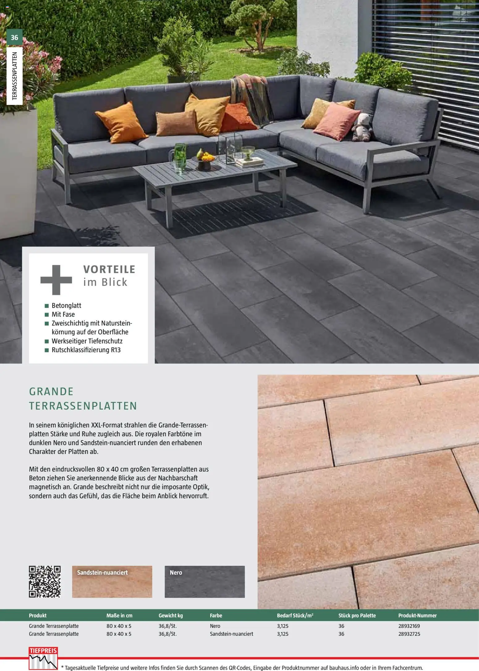 Bauhaus Gartenbaumaterialien gültig ab 01.04.2026 | Seite: 36 | Produkte: Gewicht