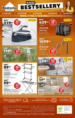 Pogląd oferty "Biedronka gazetka - Home" - ważna od 17.01.2026 | Strona: 6 | Produkty: Suszarka na pranie, Suszarka, Odkurzacz, Odkurzacz pionowy