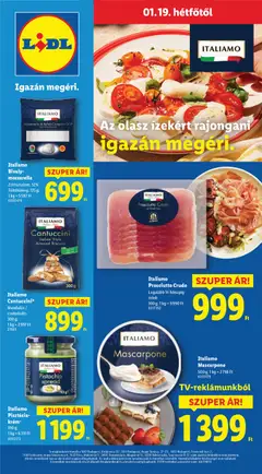 Italiamo Pisztácia-krém*, 190 g - amely érvényes a következő dátumtól: 15.01.2026 | Oldal: 60