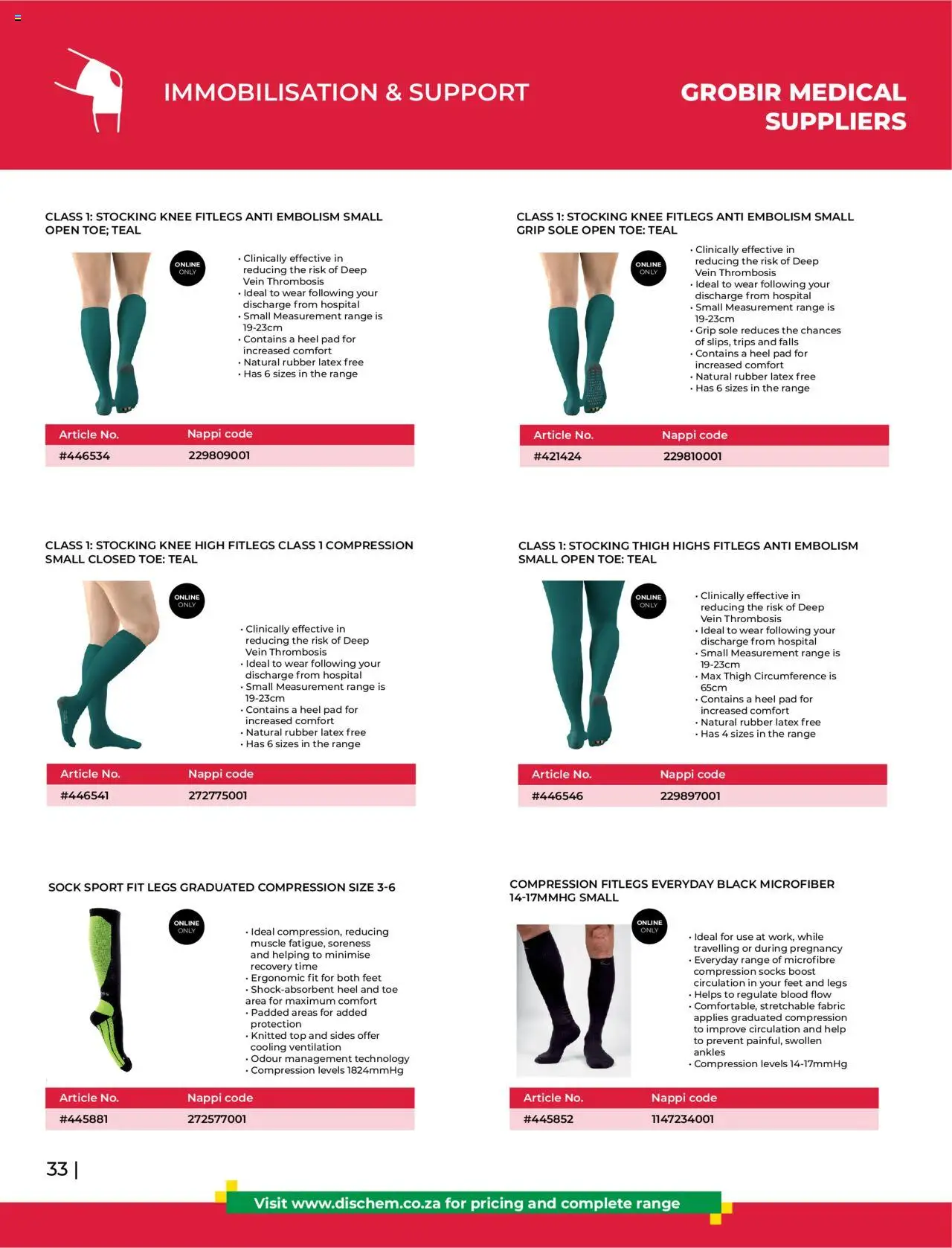 Dis-Chem - HomeCare Catalogue │ valid from 01.01.2025 | Page: 36 | Products: Socks