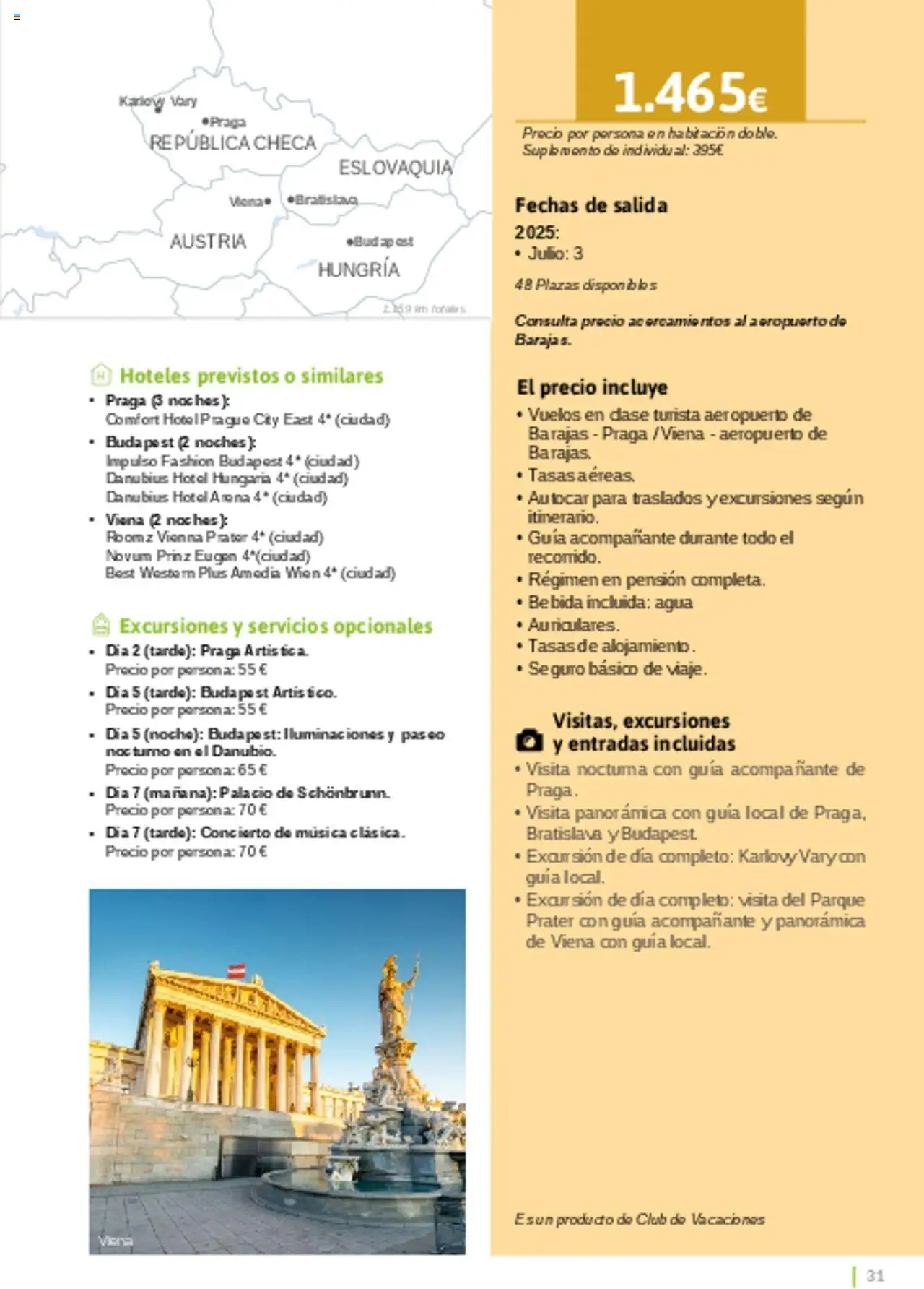 Viajes El Corte Inglés - Catálogo Turismo Social Castilla La Mancha │ válido desde el 03.02.2025 | Página: 31