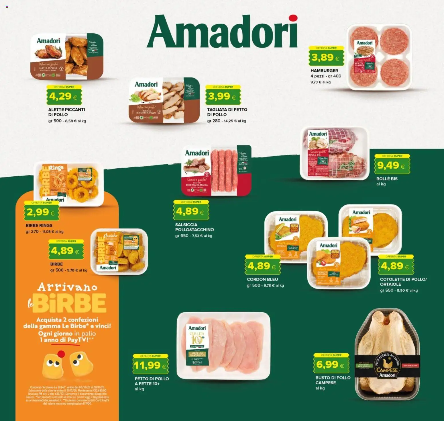 Volantino Tigre del 23.10.2025 | Pagina: 7 | Prodotti: Petto di Pollo, Pollo, Salsiccia, Hamburger