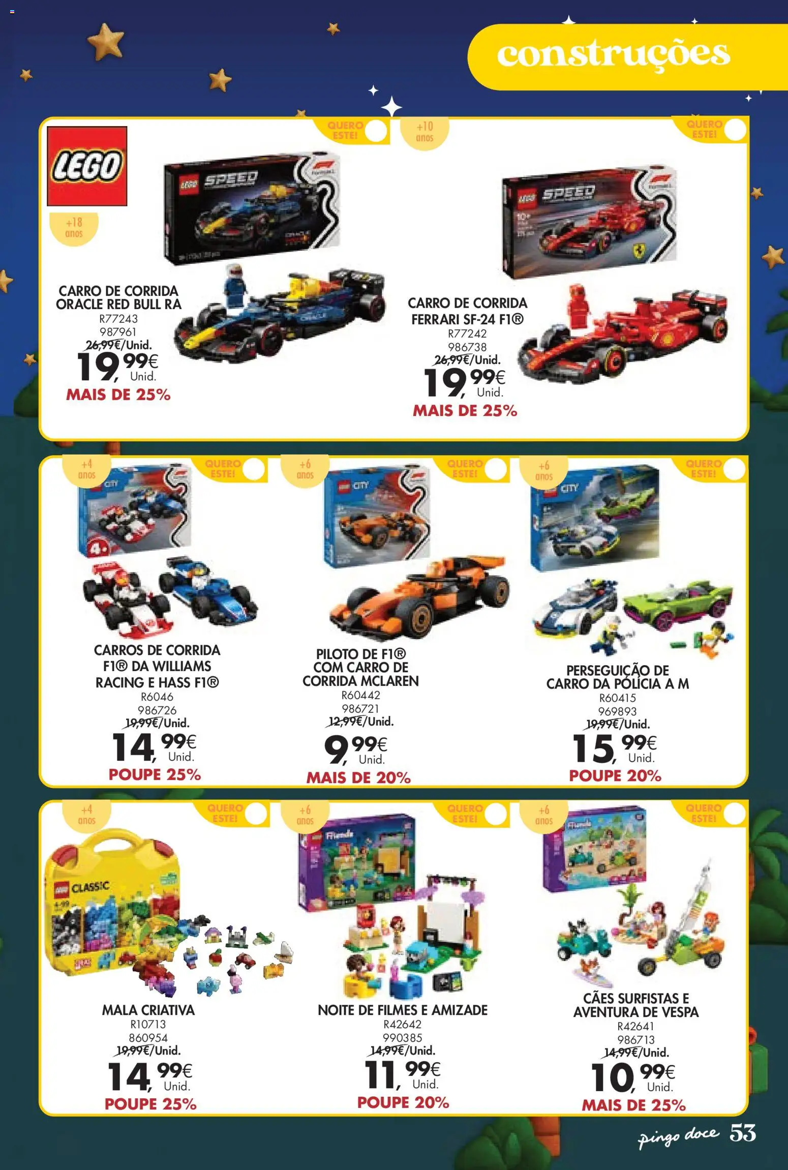 Pingo Doce  Brinquedos Natal Lojas Hipers │ válido de 18.11.2025 | Página: 53