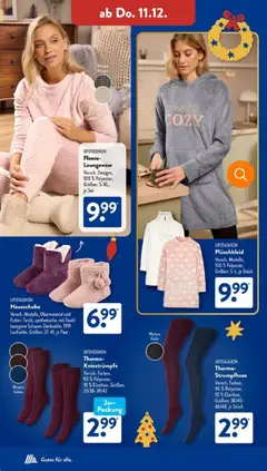 Aldi Süd Prospekt 	 ab 08.12.2025 gültig | Seite: 28 | Produkte: Up2fashion, Kniestrümpfe, Hausschuhe, Strumpfhose