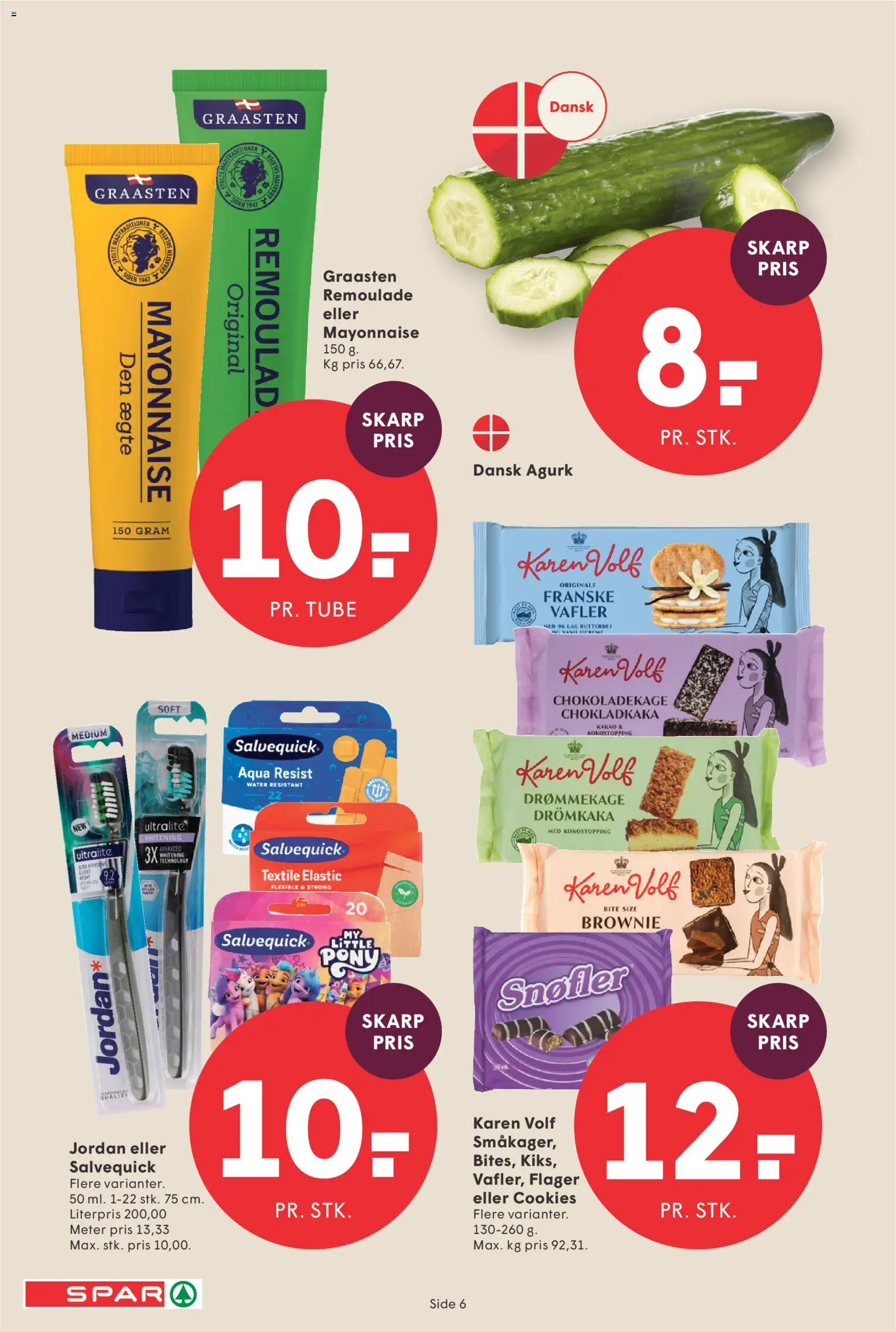 Spar tilbudsavis – gyldig fra 24.04.2026 | Side: 6 | Produkter: Cookies, Remoulade, Vafler, Flager