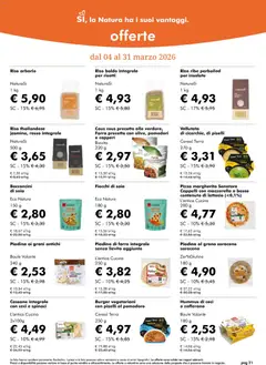 Anteprima del volantino Natura Sì volantino valido a partire dal 04.03.2026 | Pagina: 21 | Prodotti: Pizza, Pomodoro, Piadina, Baule