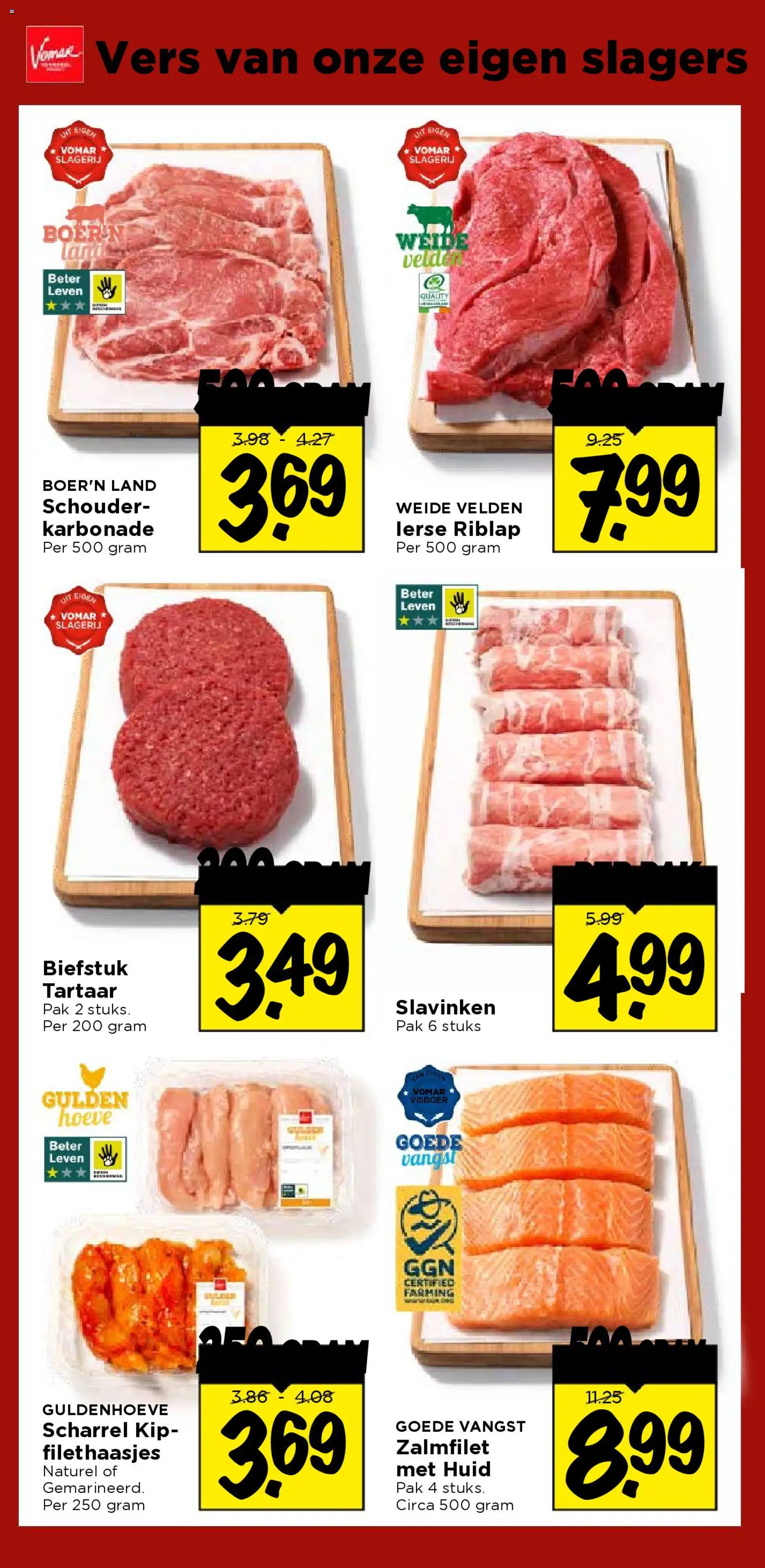 {H1} | Pagina: 19 | Producten: Biefstuk, Kip