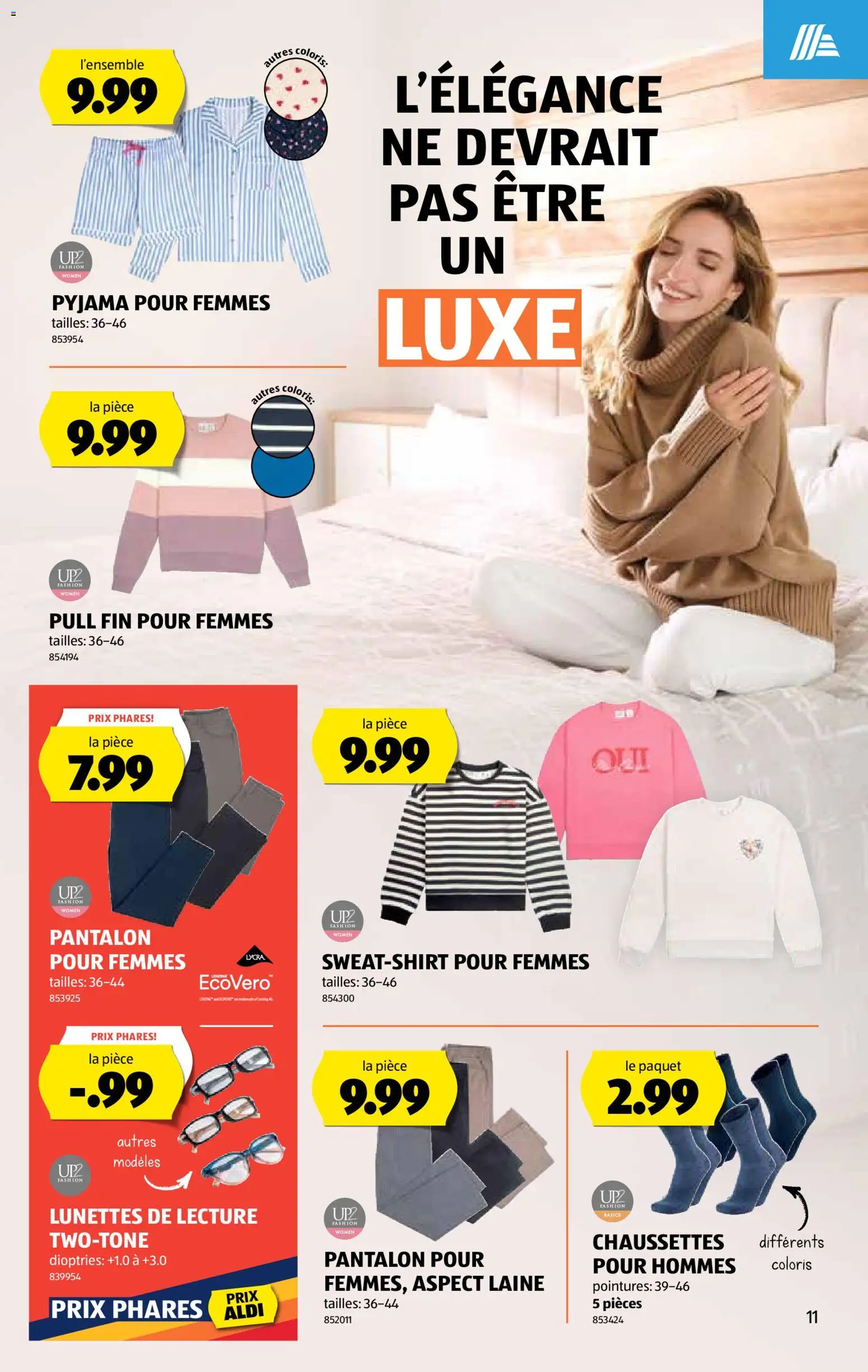 Aldi Aktionen FR – gültig ab 05.02.2026 | Seite: 12 | Produkte: Pyjama, Sweatshirt