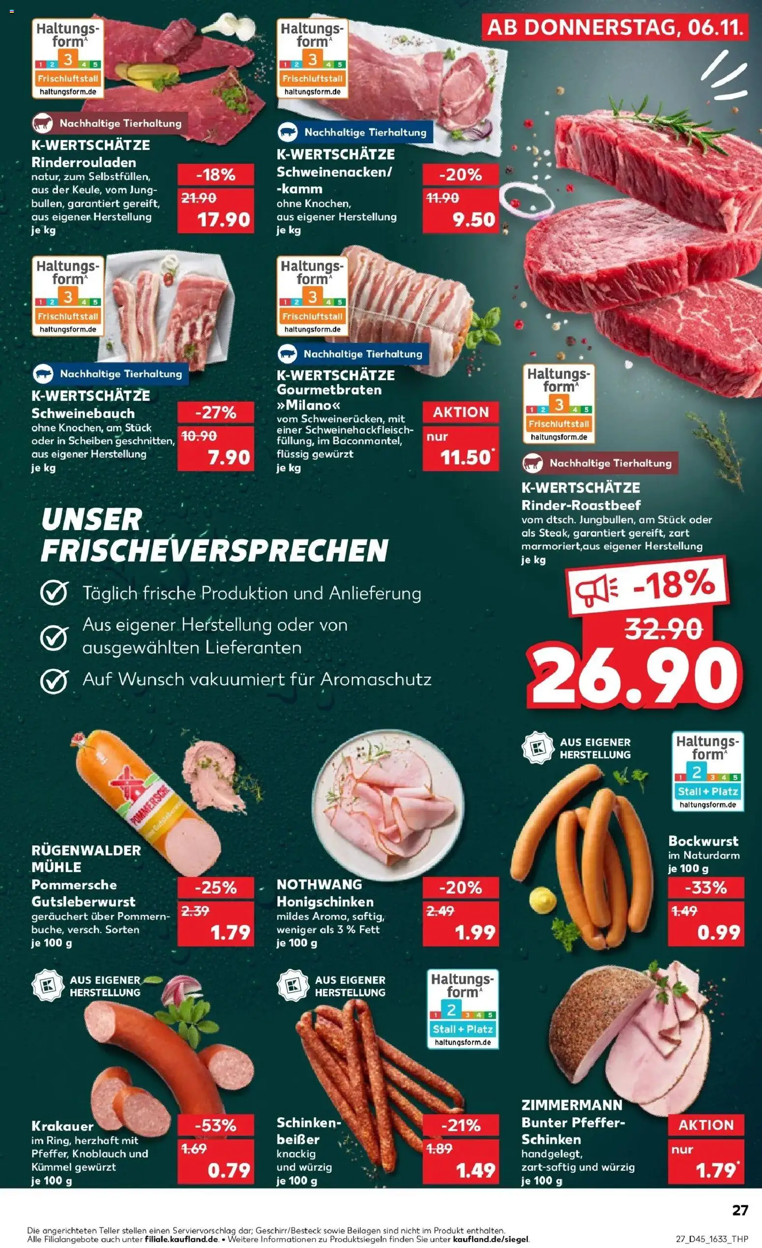 Kaufland prospekt Steinheim An Der Murr	 – gültig ab 10.11.2025 | Seite: 27 | Produkte: Mühle, Roastbeef, Pfeffer, Schinken