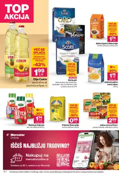Mercator katalog akcije – veljaven od 09.10.2025 | Stran: 24 | Izdelki: Jušne kroglice, Olje, Polenta, Riz