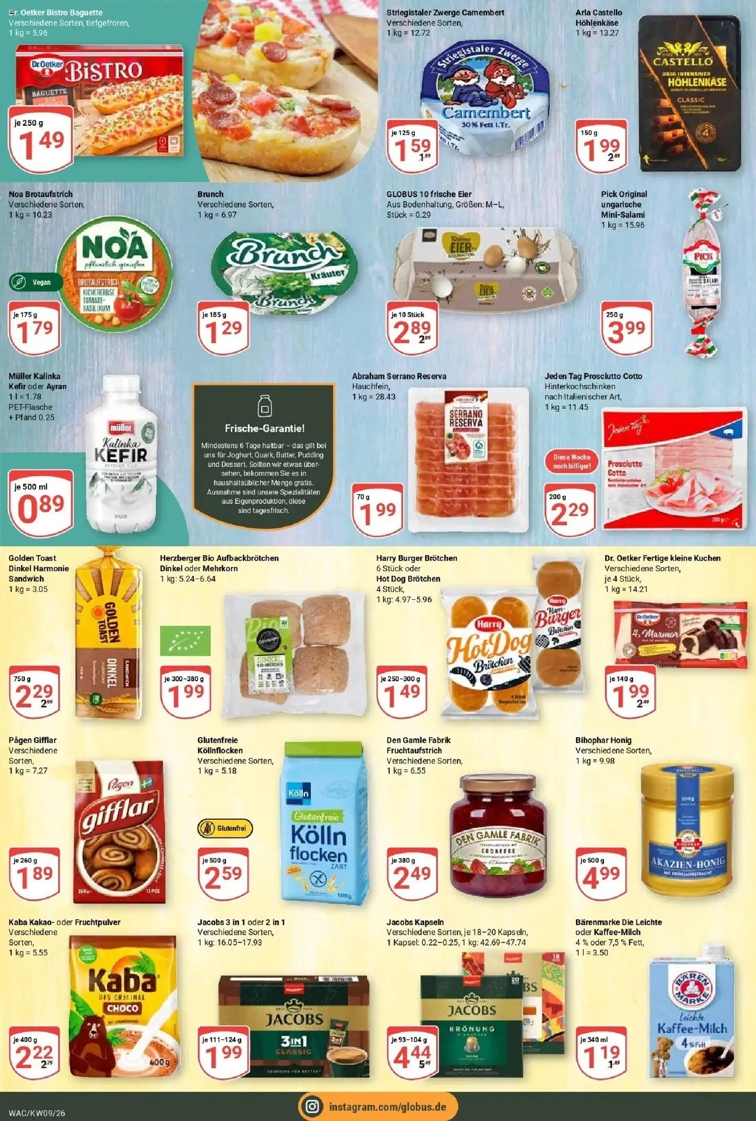 Globus Prospekt Markkleeberg – gültig ab 23.02.2026 | Seite: 10 | Produkte: Kefir, Kolln, Eier, Flocken