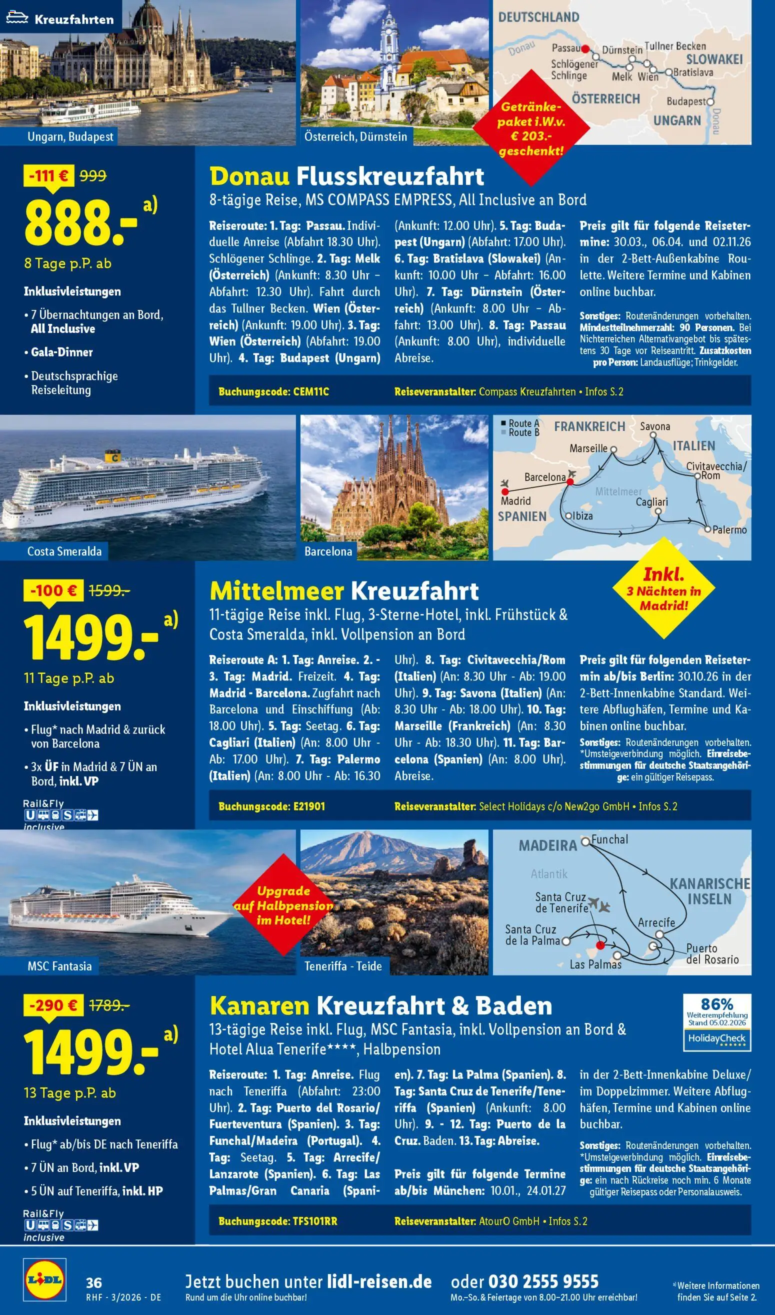 Lidl Reisen Prospekt 	 | 28.02.2026 | Wie erhält man einen begrenzten Rabatt? | Deutschland