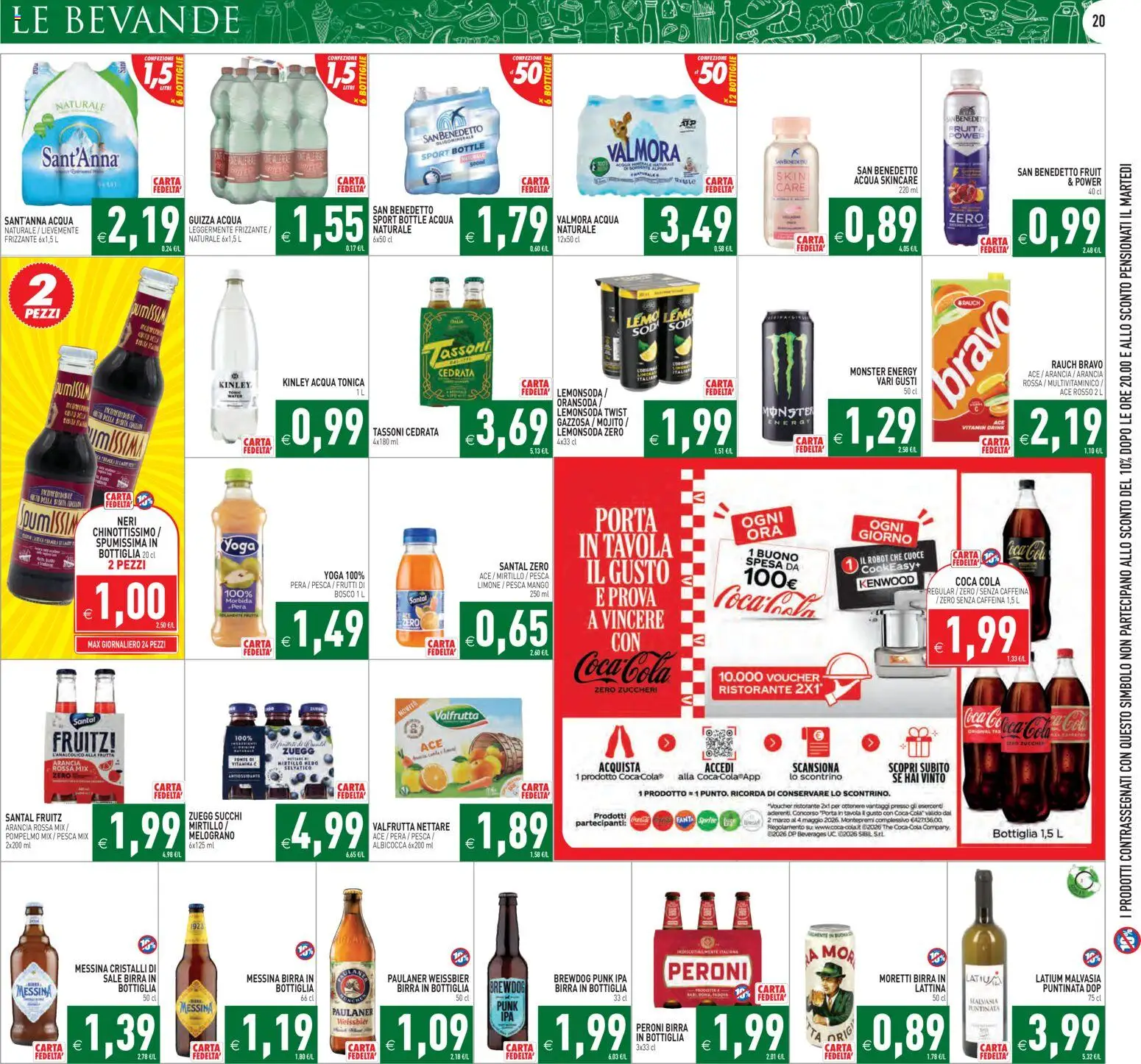 Volantino PIM Supermercati del 29.04.2026 | Pagina: 20 | Prodotti: Pesca, Fanta, Arancia, Robot