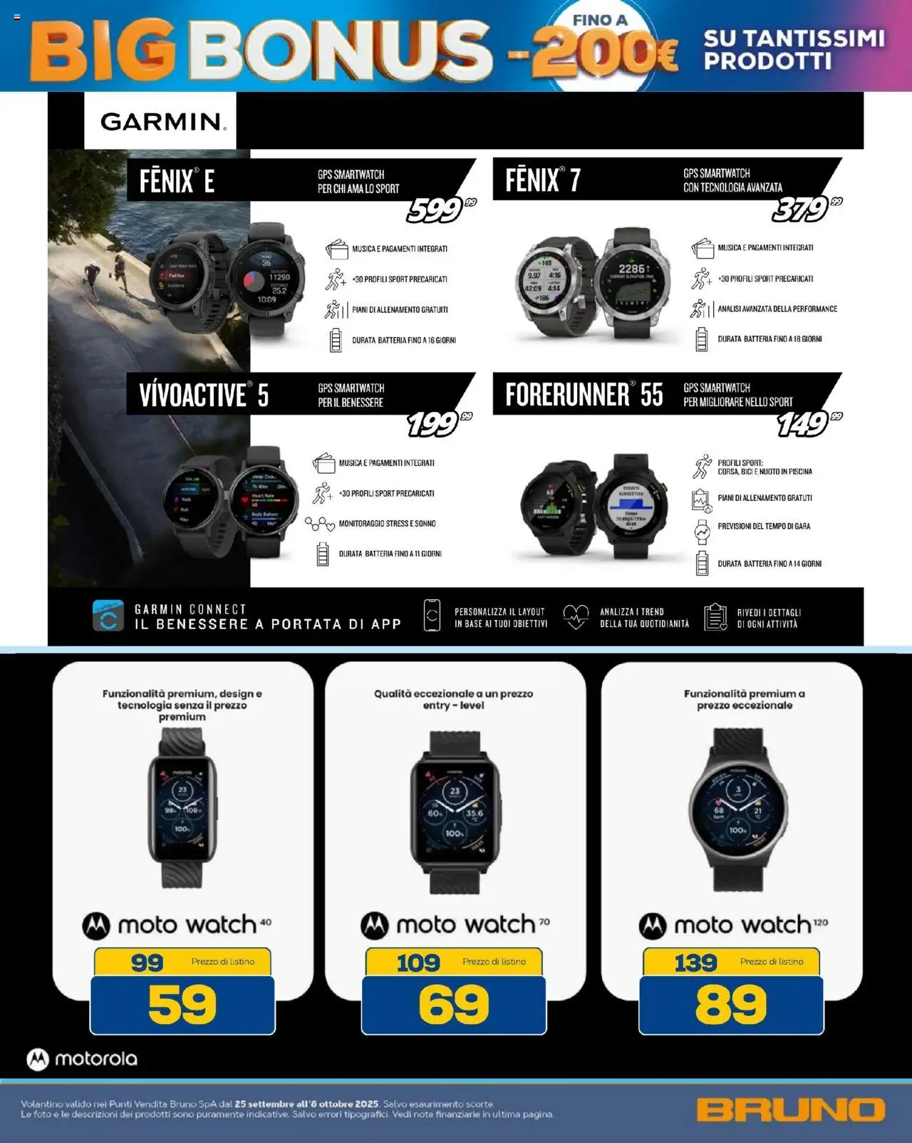 Volantino BRUNO del 25.09.2025 | Pagina: 9 | Prodotti: Piscina, Body, Smartwatch, Batteria