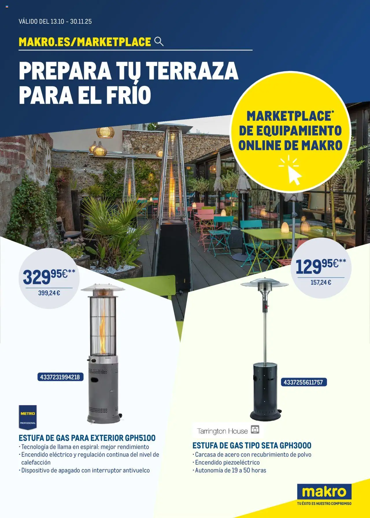 Makro - PREPARA TU TERRAZA PARA EL FRIO - Marketplace Online │ válido desde el 13.10.2025 | Página: 1 | Productos: Polvo