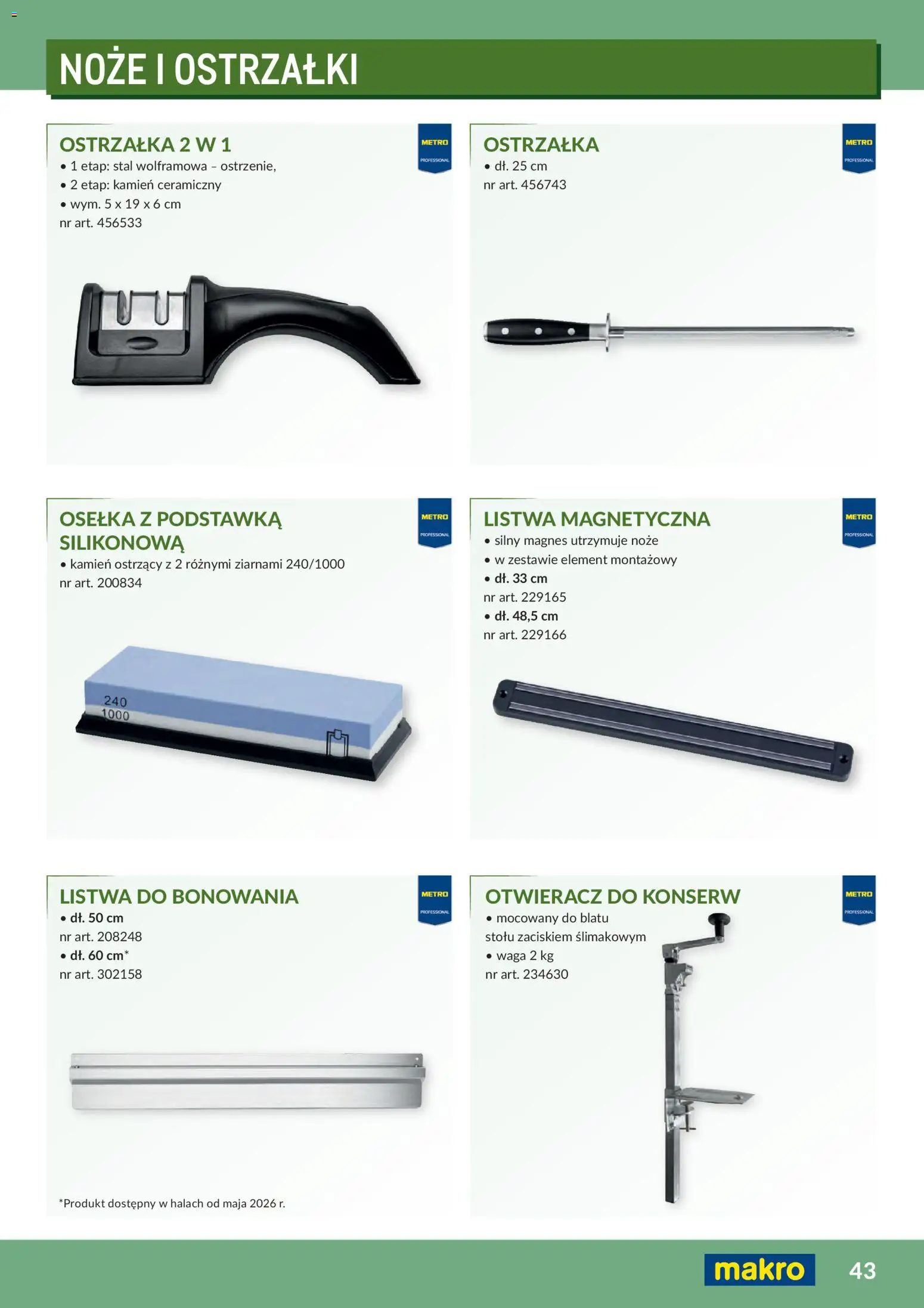 Makro Gazetka - Profesjonalna Gastronomia od 01.02.2026 | Strona: 43 | Produkty: Osełka, Waga