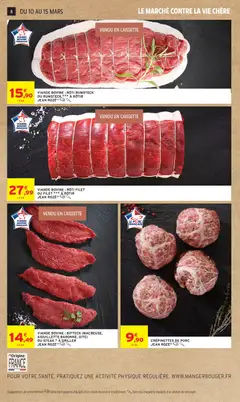 Intermarché - Prévisualisation de VIANDE BOVINE : RÔTI RUMSTECK OU RUMSTECK *** À RÔTIR JEAN ROZÉ (1), Beef meat, rumsteck roast or rumsteck, to roast. valide à partir de 10.03.2026 | Page: 8