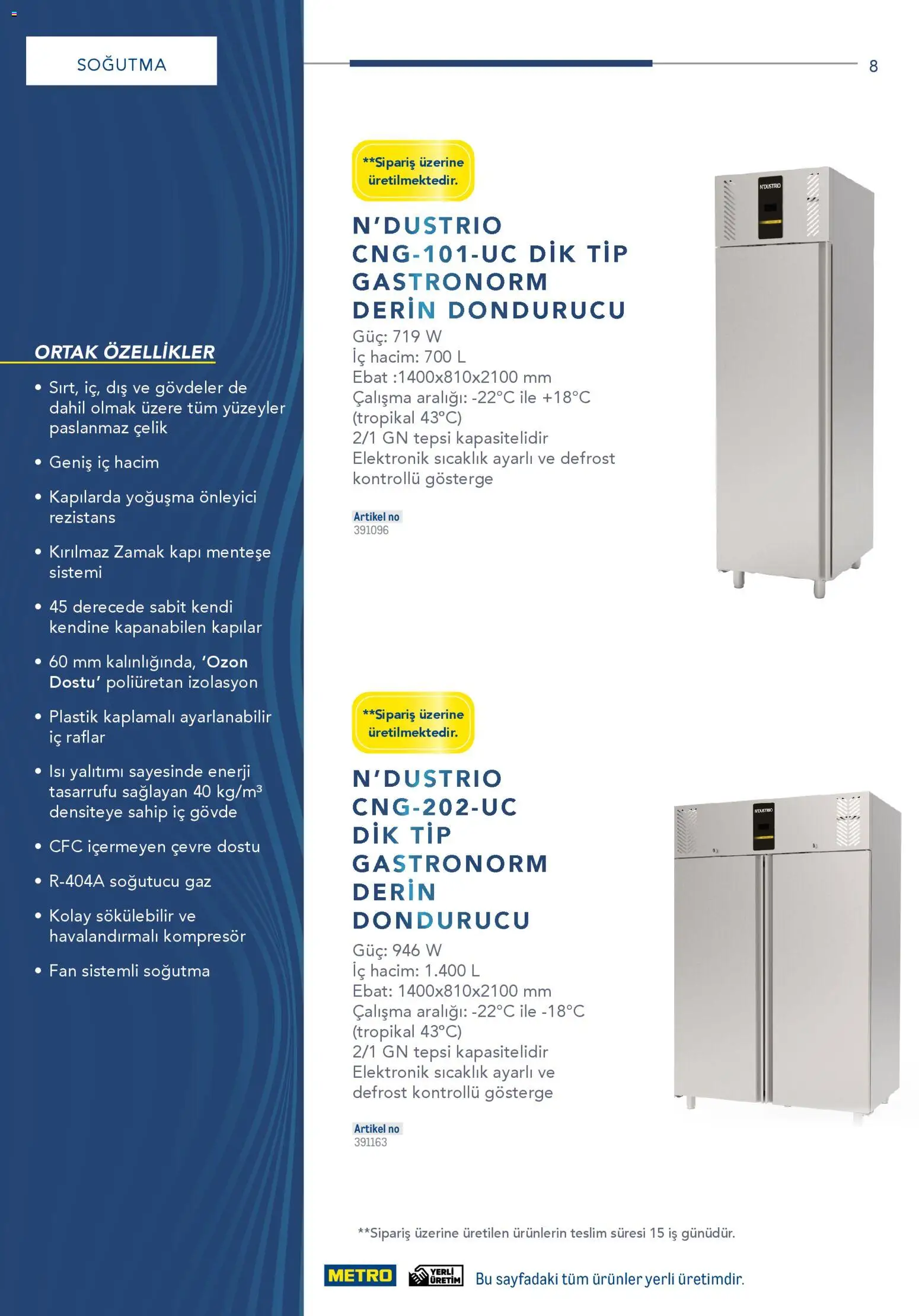 Metro - Profesyonel Çözümler - 26.12.2025 tarihinden itibaren geçerlidir | Sayfa: 8 | Ürünler: Tepsi, Dondurucu, Fan