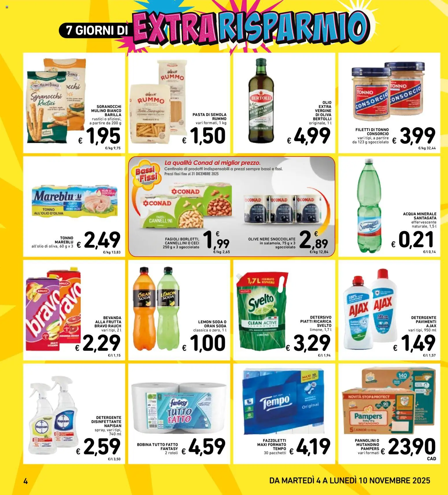 Volantino Spazio Conad del 28.10.2025 | Pagina: 31 | Prodotti: Detergente, Acqua, Olio, Acqua minerale