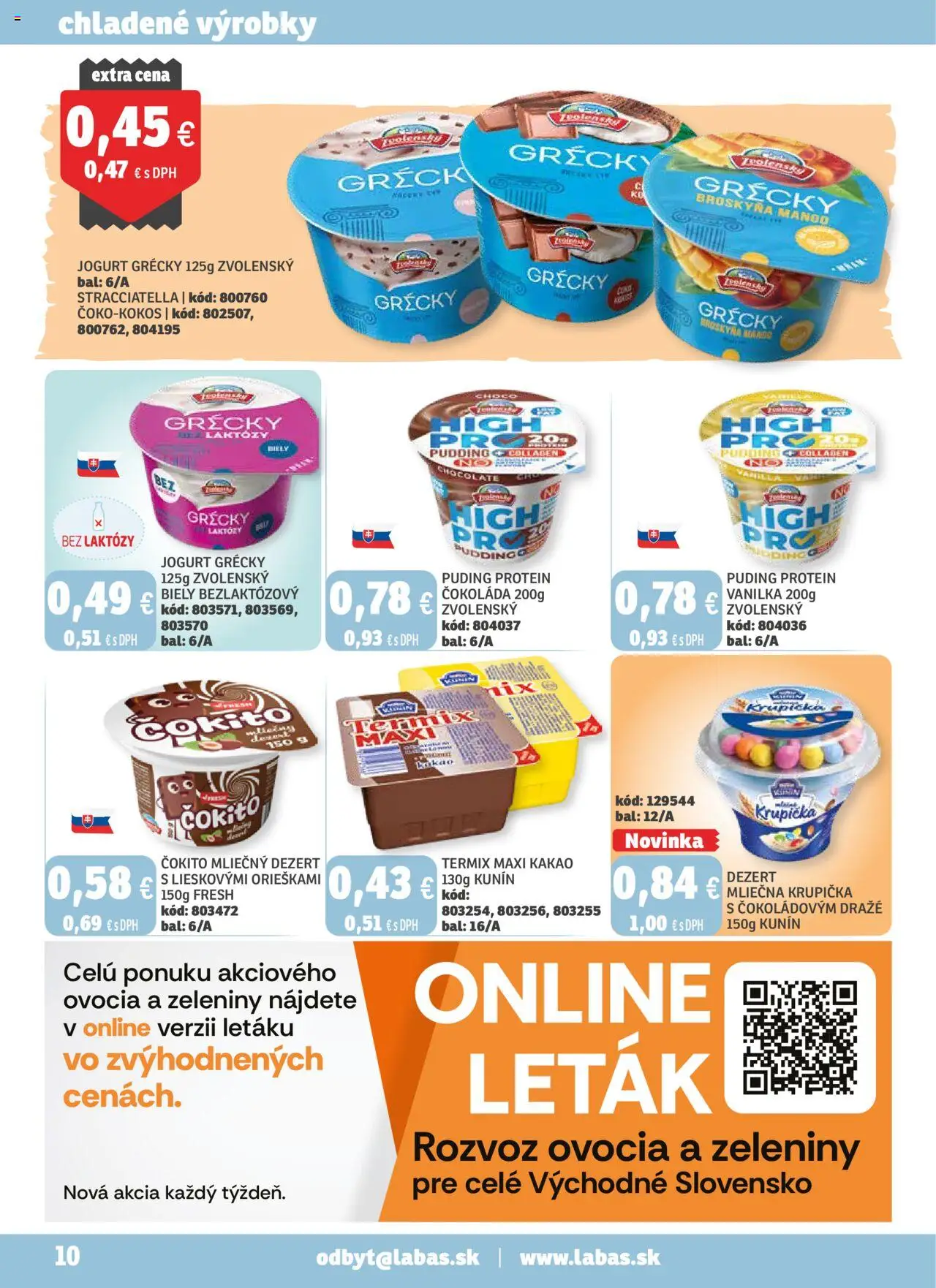Labaš magazín │ platný od 25.07.2025 | Strana: 10 | Produkty: Jogurt, Puding, Čokoláda, Mango