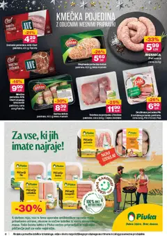 Mercator katalog akcije – veljaven od 18.12.2025 | Stran: 6 | Izdelki: Čevapčiči, Piščančja bedra, Teletina, Nabodala