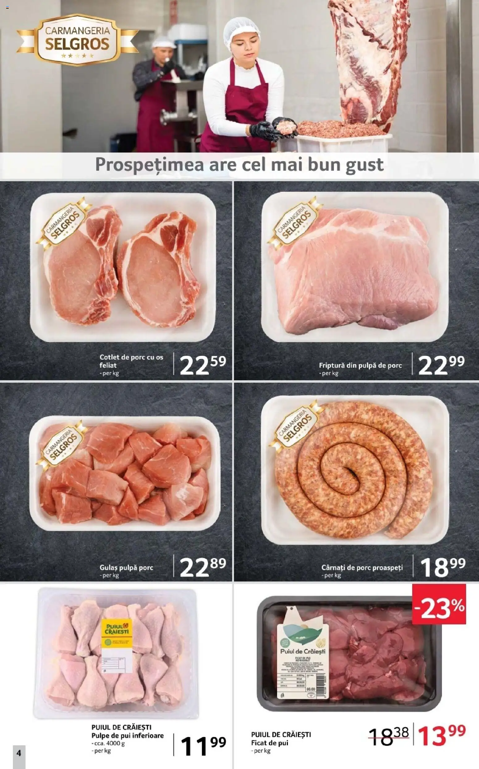 Noul catalog Selgros – valabil de la 31.10.2025 | Pagină: 4 | Produse: Lait de coco, Hacıyatmaz Kedi Oyuncağı, Gulaș, Cârnați