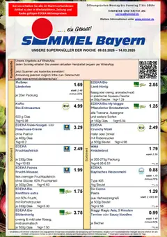 Simmel Bayern ab 09.03.2026 gültig