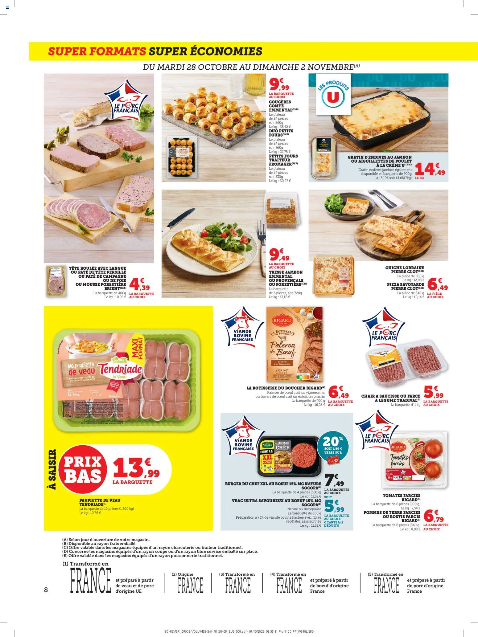 {H1} | Page: 8 | Produits: Poissonnerie, Mousse, Jus, Tomates