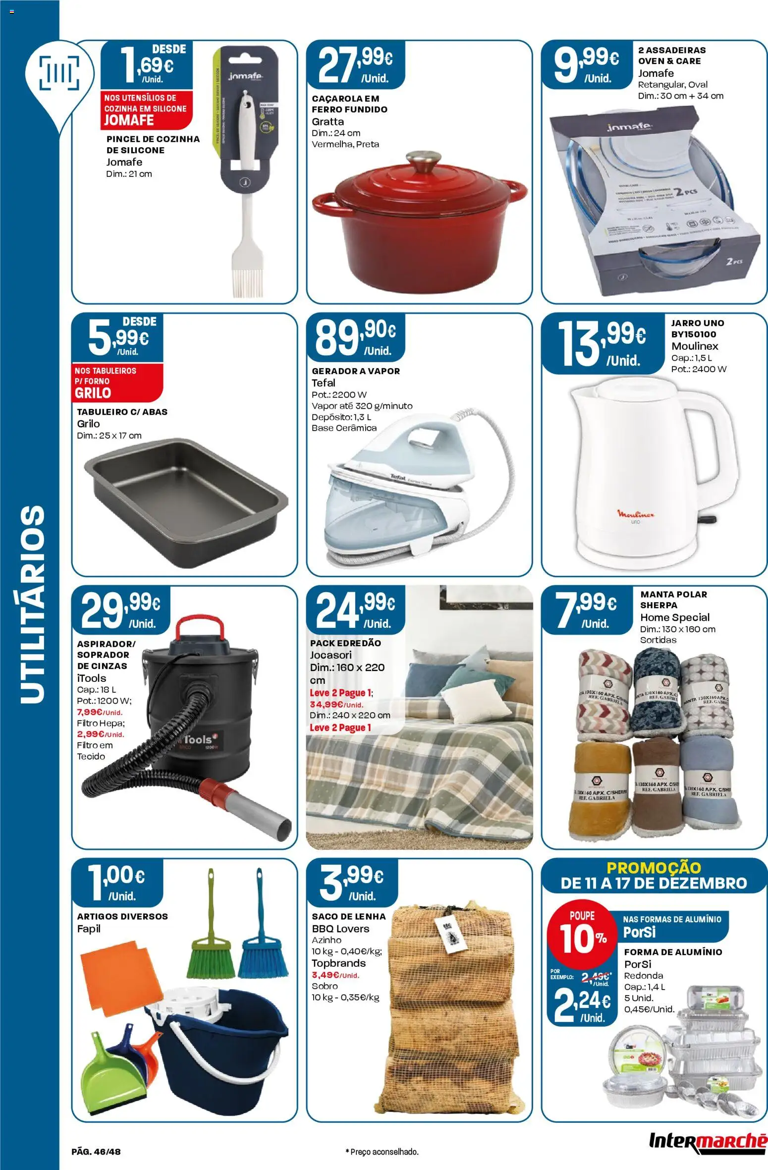 Intermarché folheto │ válido de 11.12.2025 | Página: 46 | Produtos: Forno, Ferro, Pincel, Base