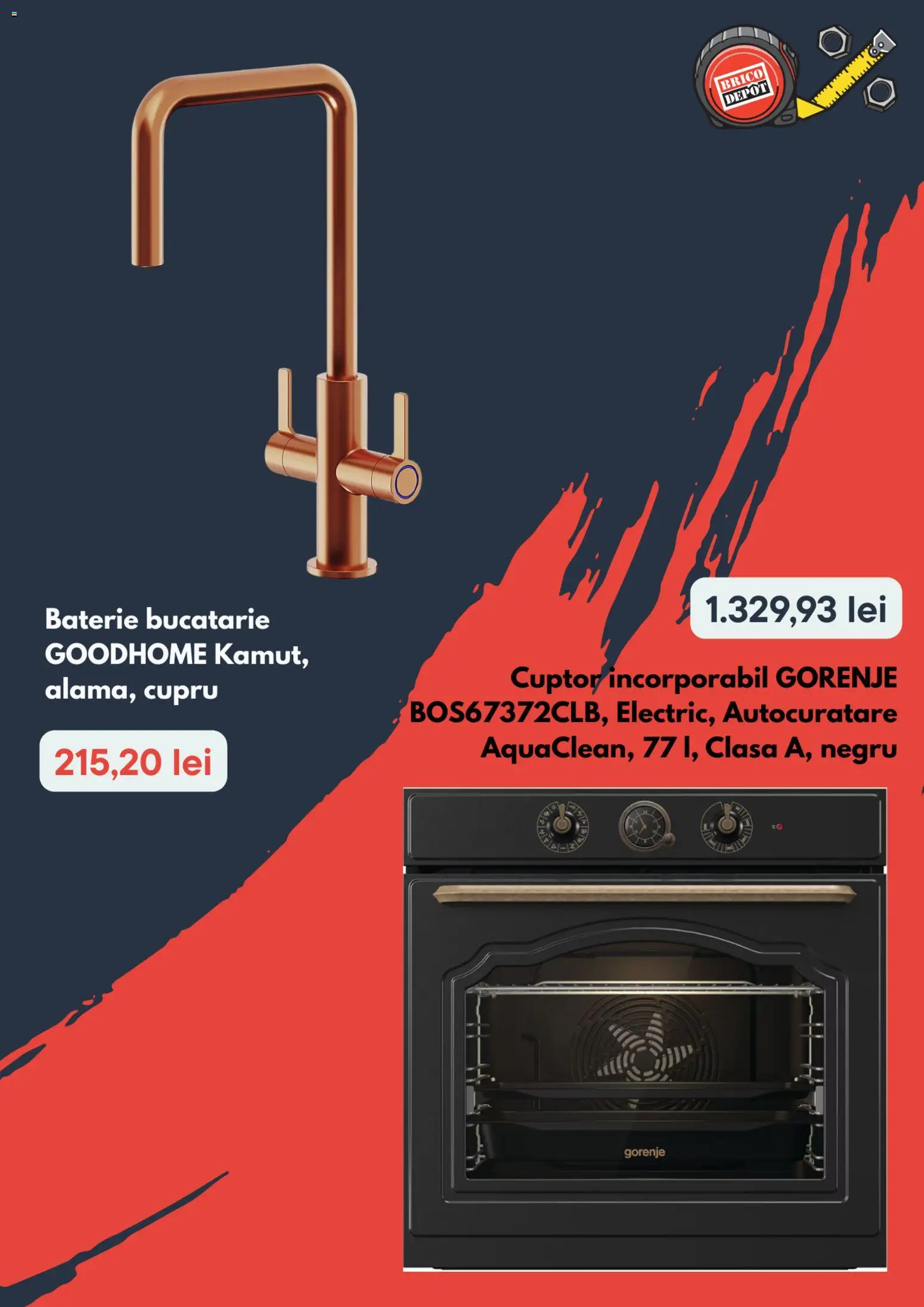Noul catalog Brico Depot – valabil de la 29.01.2026 | Pagină: 3 | Produse: Baterie bucătărie, Cuptor, Bucătărie, Baterie