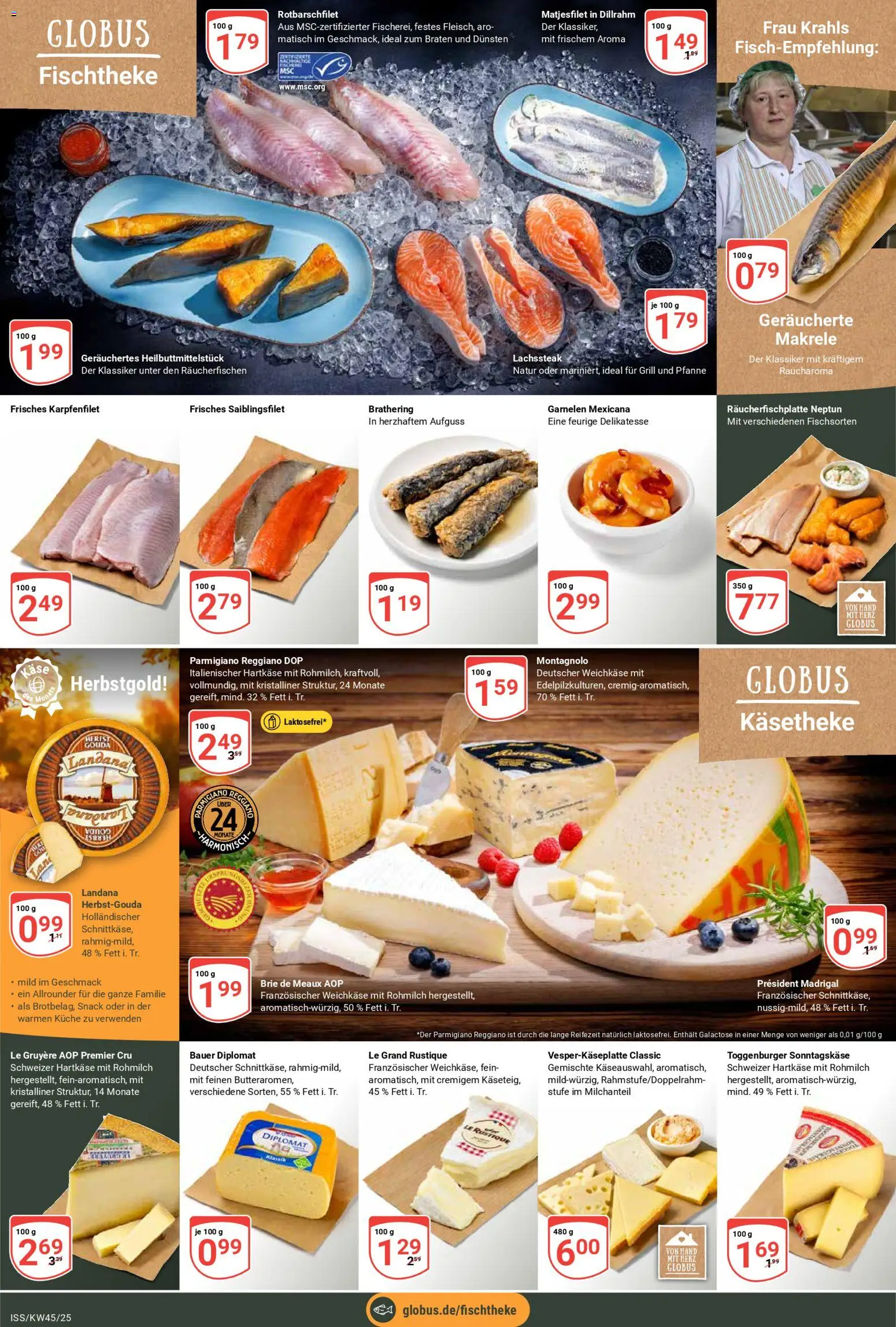 Globus Prospekt 	 – gültig ab 03.11.2025 | Seite: 8 | Produkte: Grill, Käse, Küche, Garnelen